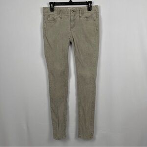 Free People Corduroy Pants Women’s 27 Beige Straight Leg Skinny